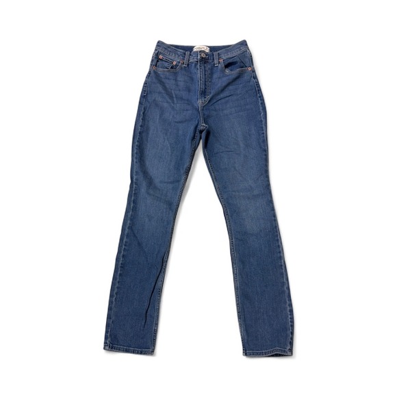 Abercrombie & Fitch Denim - Abercrombie Fitch Women Size 26 2R The Slim Straight Ultra High Rise Blue Jeans
